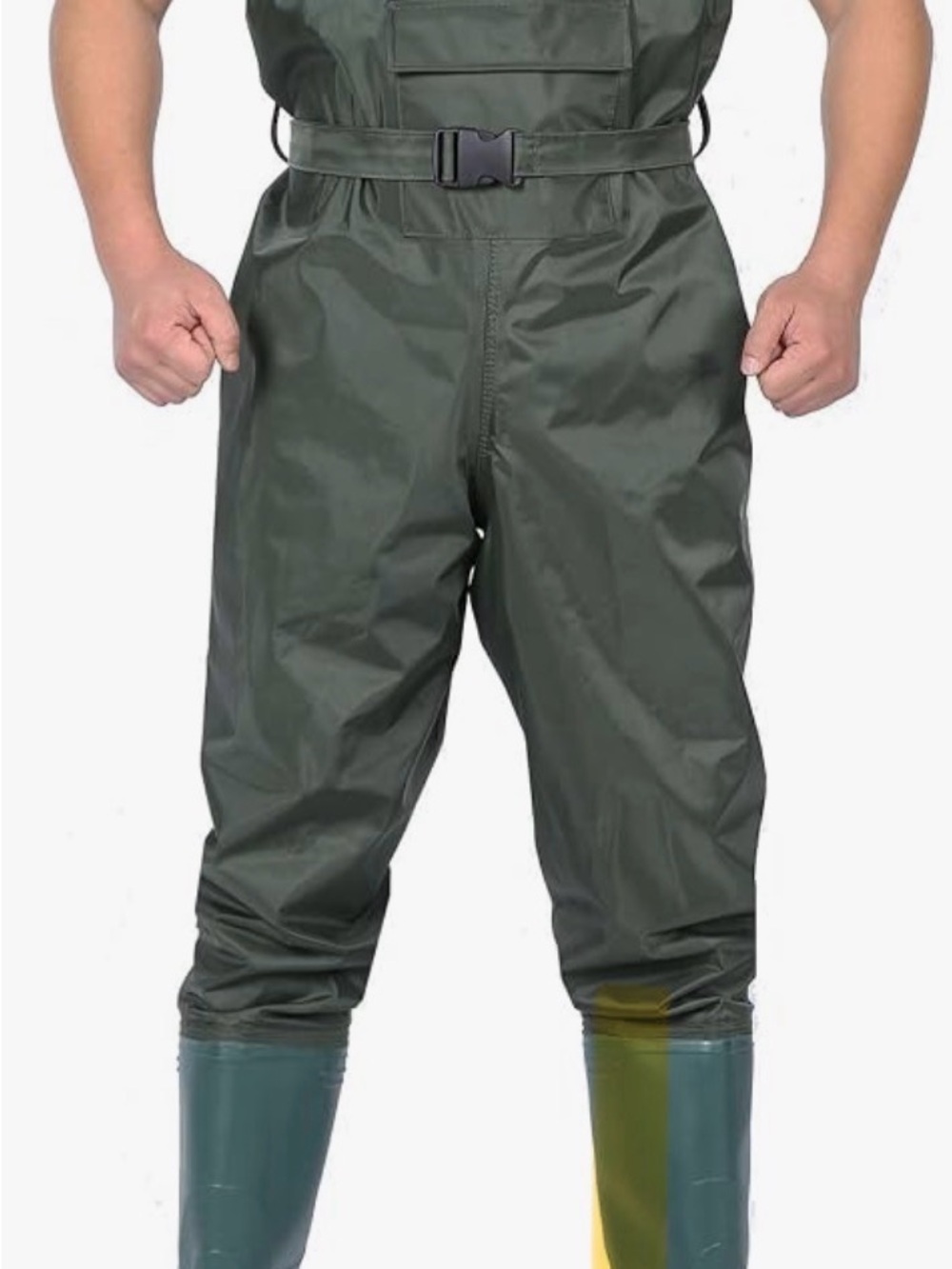 Women's Olive Green Waterproof Bib Waders